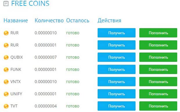 YoBit тегін монеталар