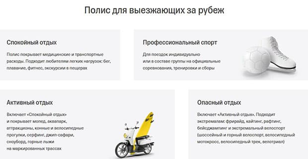 Tinkoff саяхатты сақтандыру