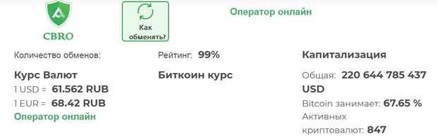 cryptobroker.pro валюта бағамдары