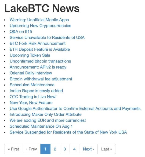 Жоба жаңалықтары lakebtc.com