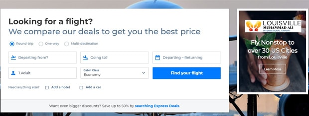 priceline.com әуе билеттерін брондау