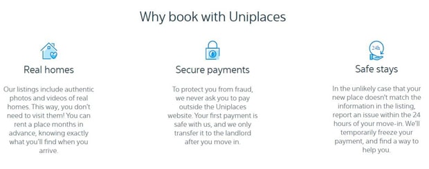 uniplaces.com Пікірлер клиентов