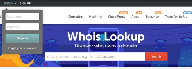 namecheap.com тегін доменді табыңыз