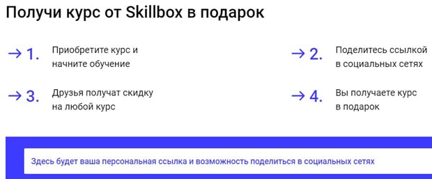 Сыйлық ретінде Скилбокс курсы