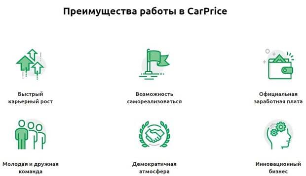 carprice.ru жұмыстың артықшылықтары