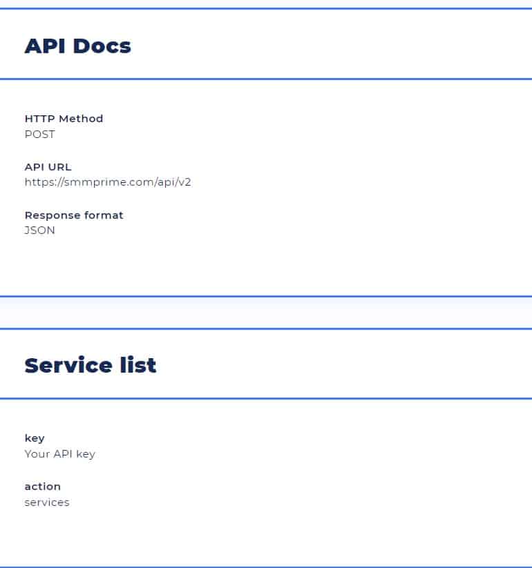 SMM Prime API қолдауы