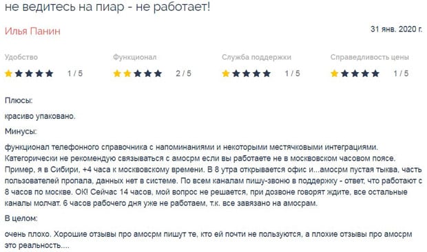 amocrm.ru Пікірлер