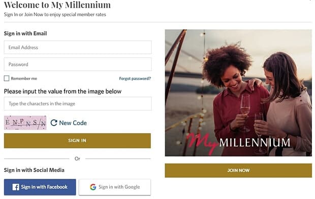 millenniumhotels.com тіркеу