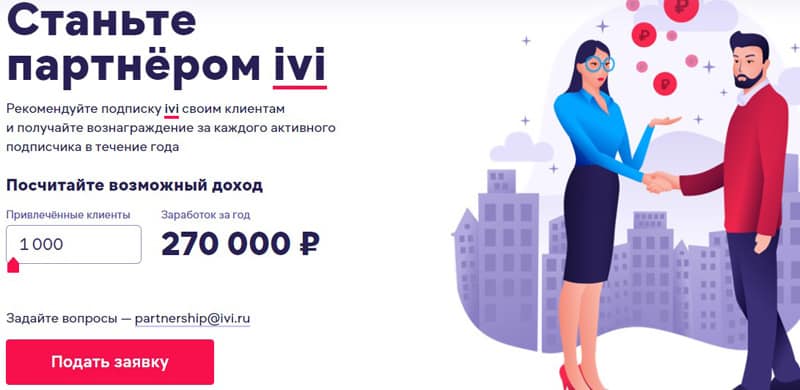 ivi Серіктестік бағдарламасы