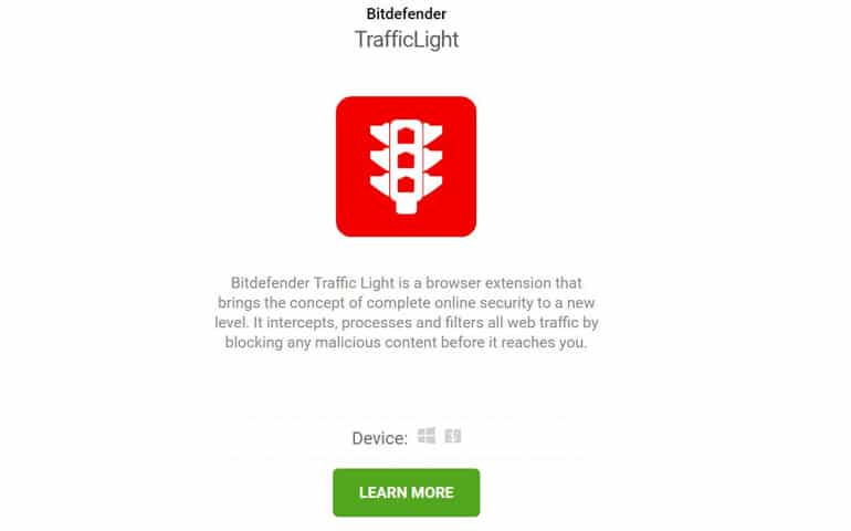 Traffic Light бойынша BitDefender