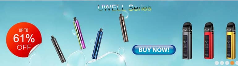 СигаБай Uwell сериясына жеңілдік