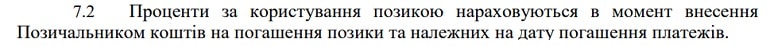 Кредит Ап Ком Юа пайыздарды есептеу