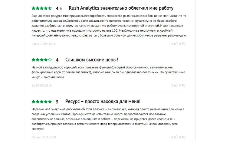 Rush Analytix Пікірлер