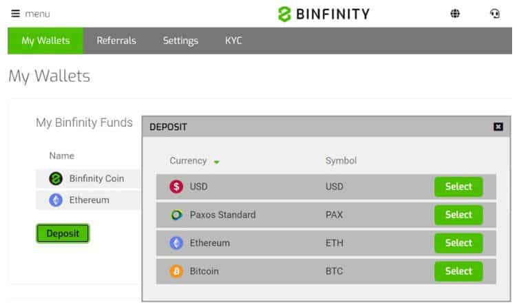 binfinity.io шотты толтыру