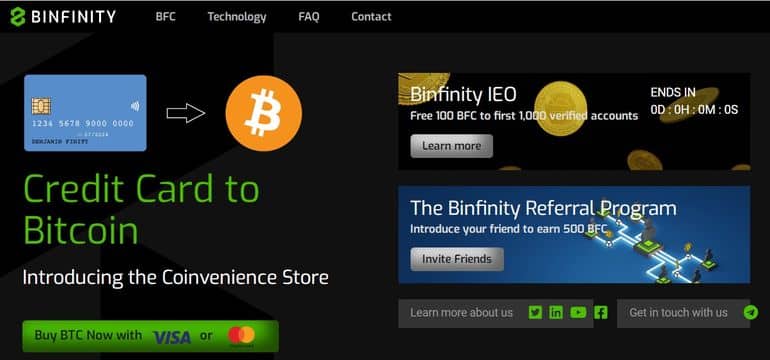 binfinity.io тіркеу