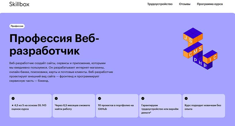 Skillbox web-әзірлеуші