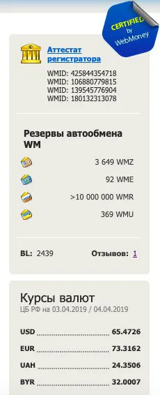 WMcasher Тіркеуші сертификаты