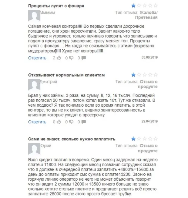 fastmoney.ru шағымдар
