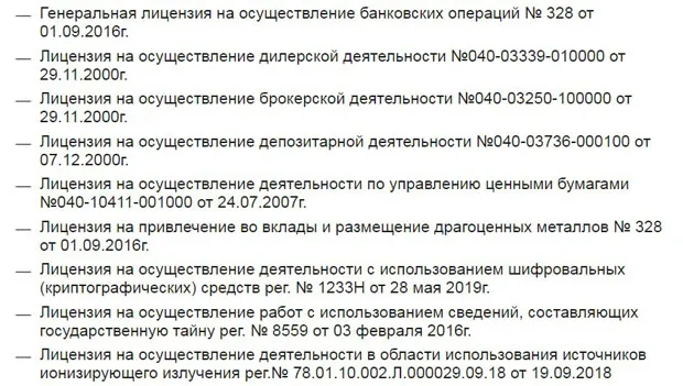 abr.ru лицензиялар тізімі