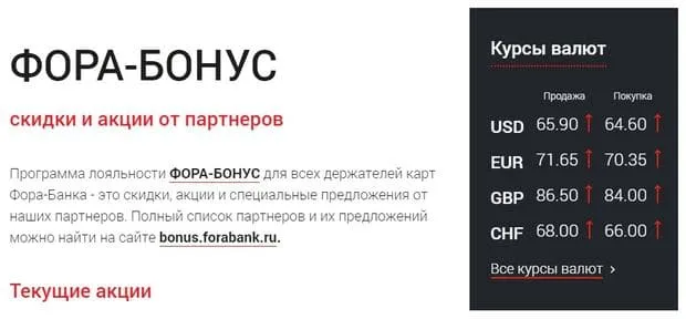 forabank.ru бонустар