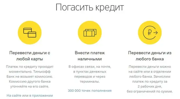 tinkoff.ru автокөлік несиесін төлеу