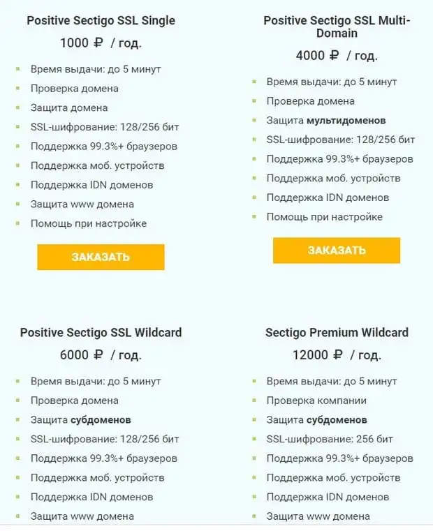 webhost1.ru SSL сертификаттары