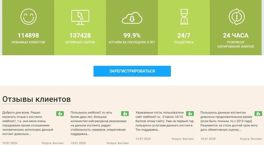 webhost1.ru хостингтің артықшылықтары