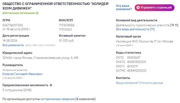 interhome.ru тіркеу деректері