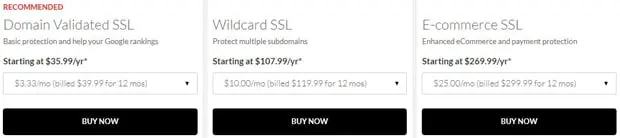 Домен.com SSL сертификаттары