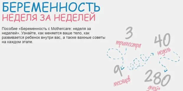 mothercare.ru 'апта сайын жүктілік'