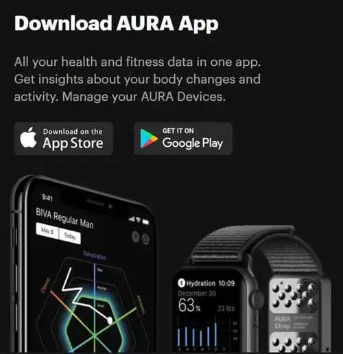 AURA Devices мобильді қосымшасы