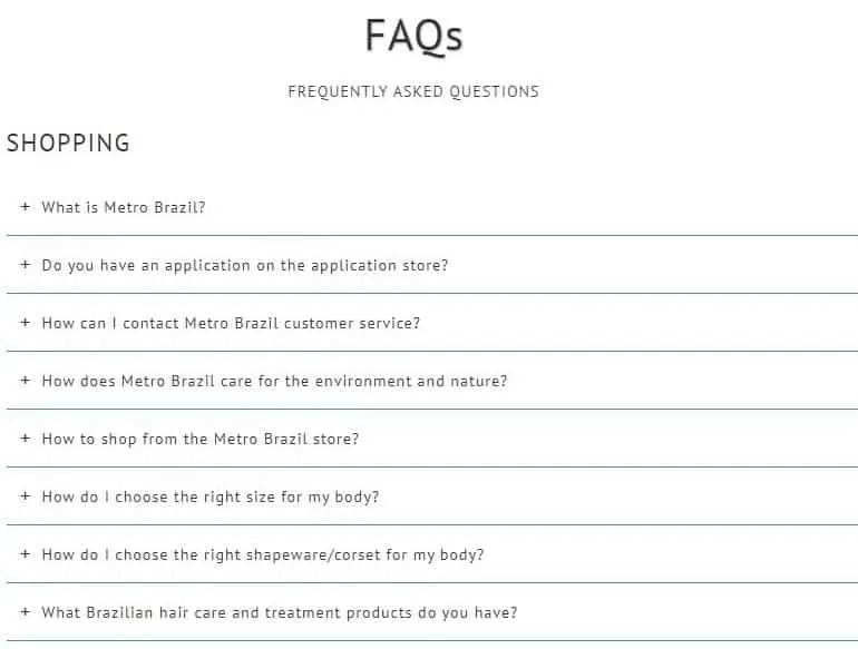 Metro Brazil FAQ