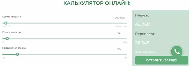 ipoteka-zalog77.ru онлайн калькулятор